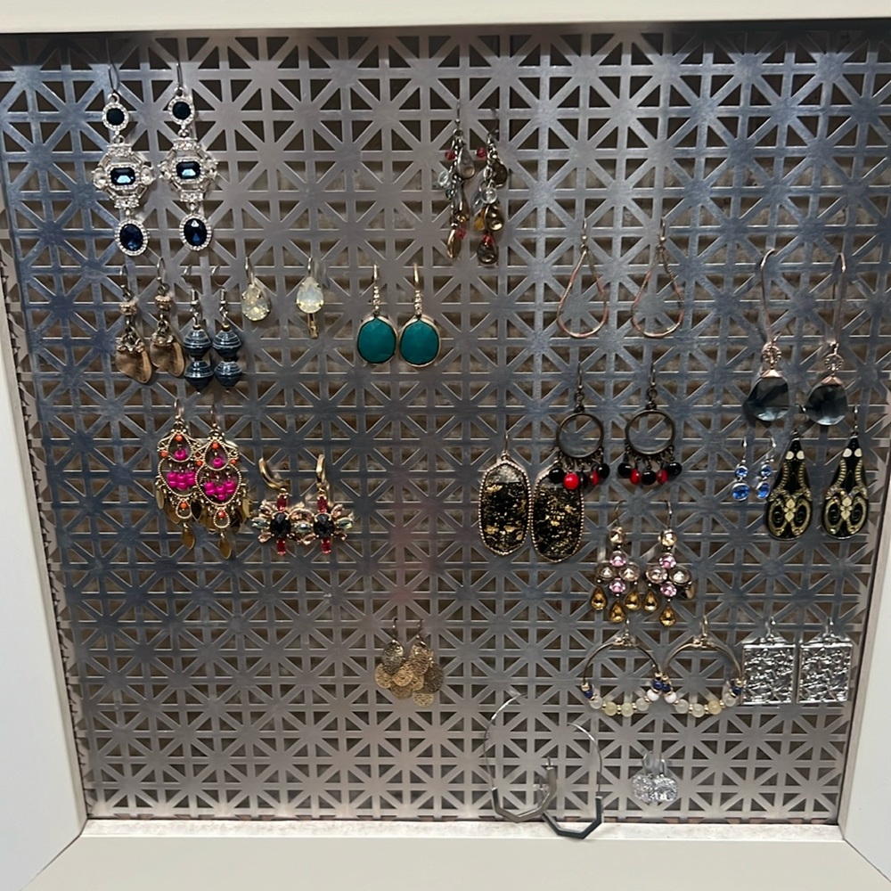 Variety of earrings